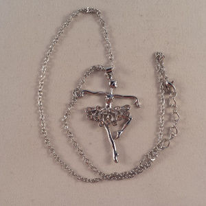 Accessories - Silver Crystal Ballerina Ballet Dancer Necklace Accessories - Silver Crystal Ballerina Ballet Dancer Necklace